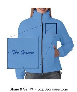 UltraClub Ladies Iceberg Fleece Full-Zip Jacket Design Zoom